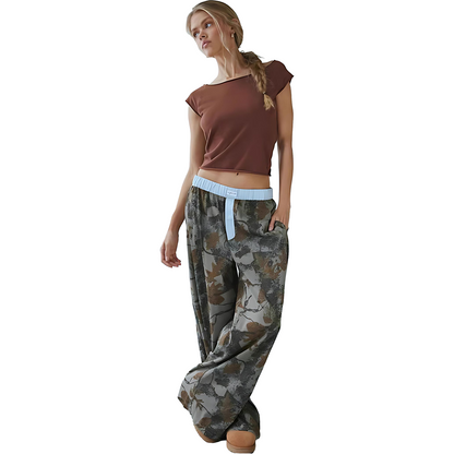 Drift / Wide-Leg Camo Trousers