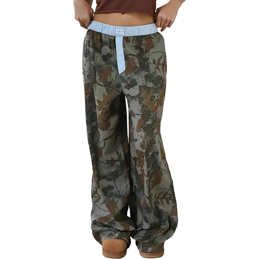 Drift / Wide-Leg Camo Trousers