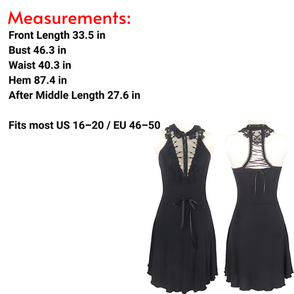 Gothic Lace Halter Dress