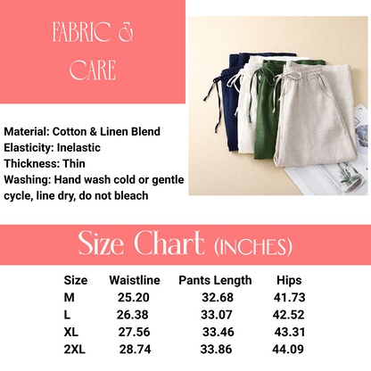 Retro Linen Muse Pants