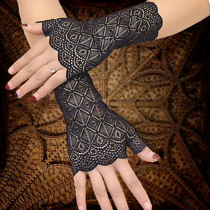Lace Half Finger Gloves