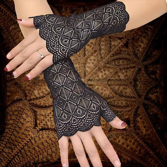 Lace Half Finger Gloves