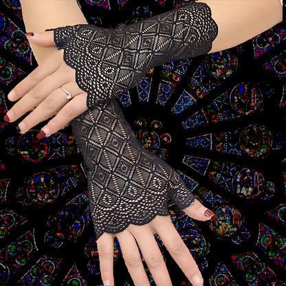 Lace Half Finger Gloves
