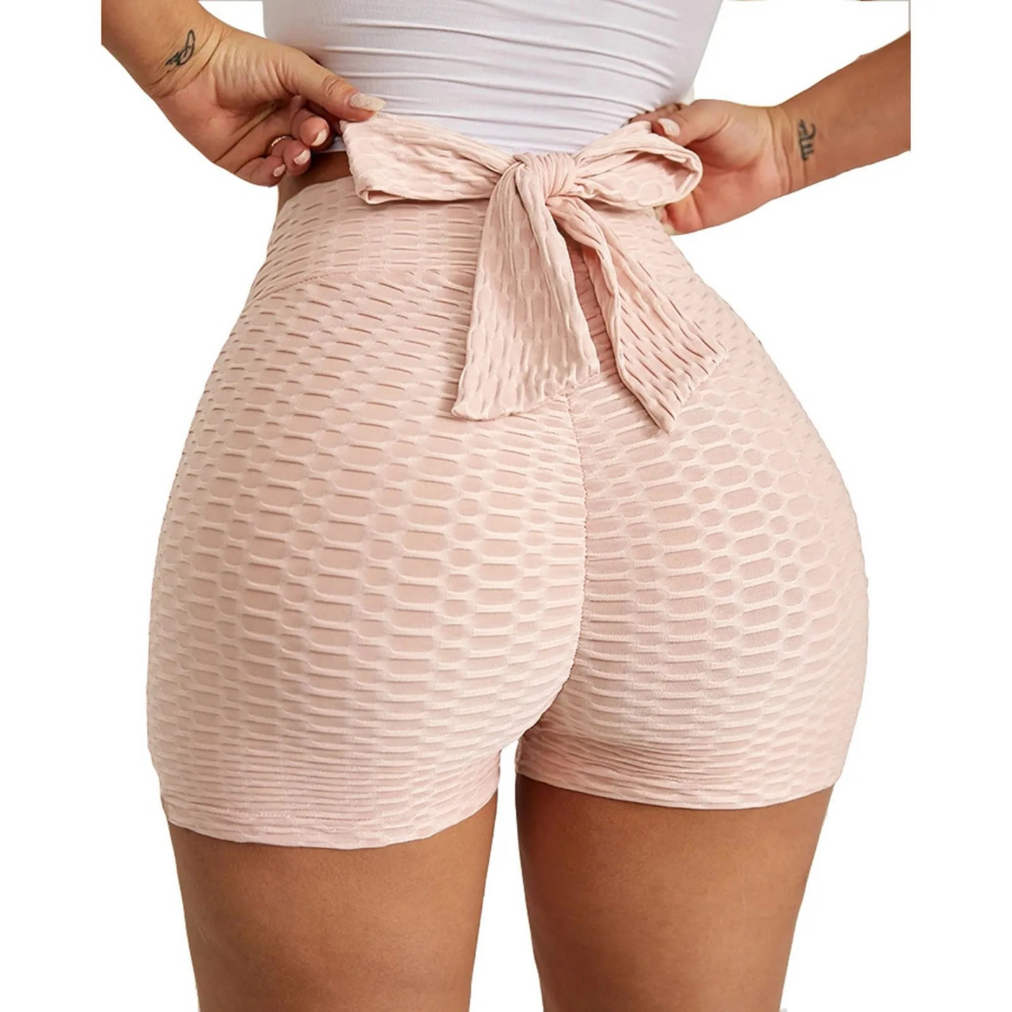 Coquette Core Yoga Shorts